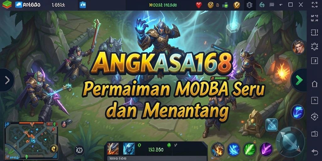 Tampilan gameplay seru dan mendebarkan dalam ANGKASA168.