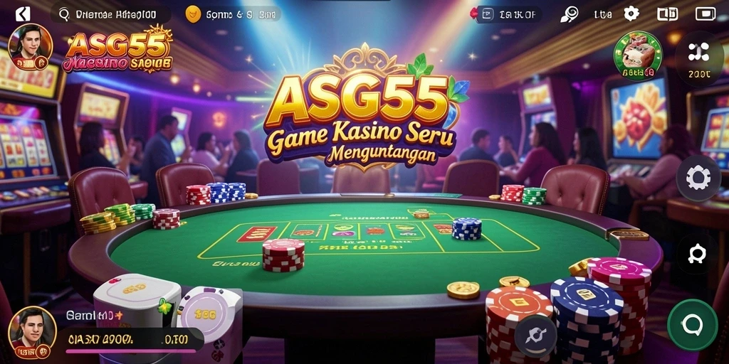 Tampilan menarik dari gameplay Kasino di ASG55.