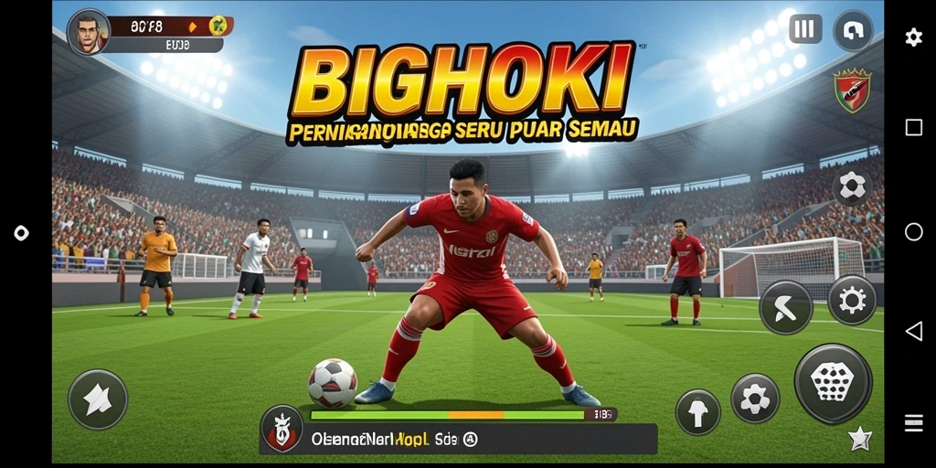 Tampilan gameplay BIGHOKI yang menarik saat berolahraga.