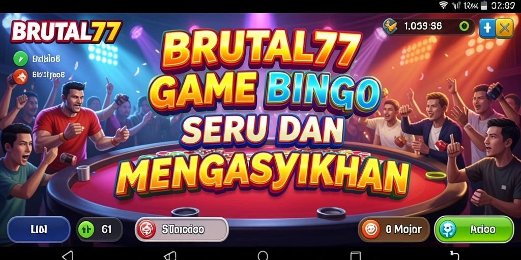 Tampilan gameplay seru di BRUTAL77 dengan berbagai pilihan bingo.