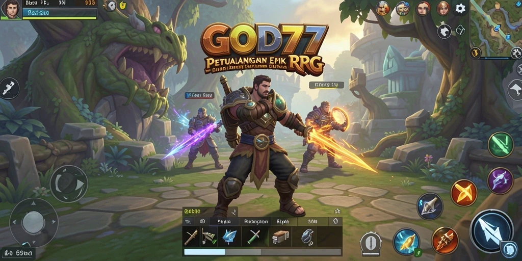Tampilan dinamis dari gameplay RPG yang mendebarkan.