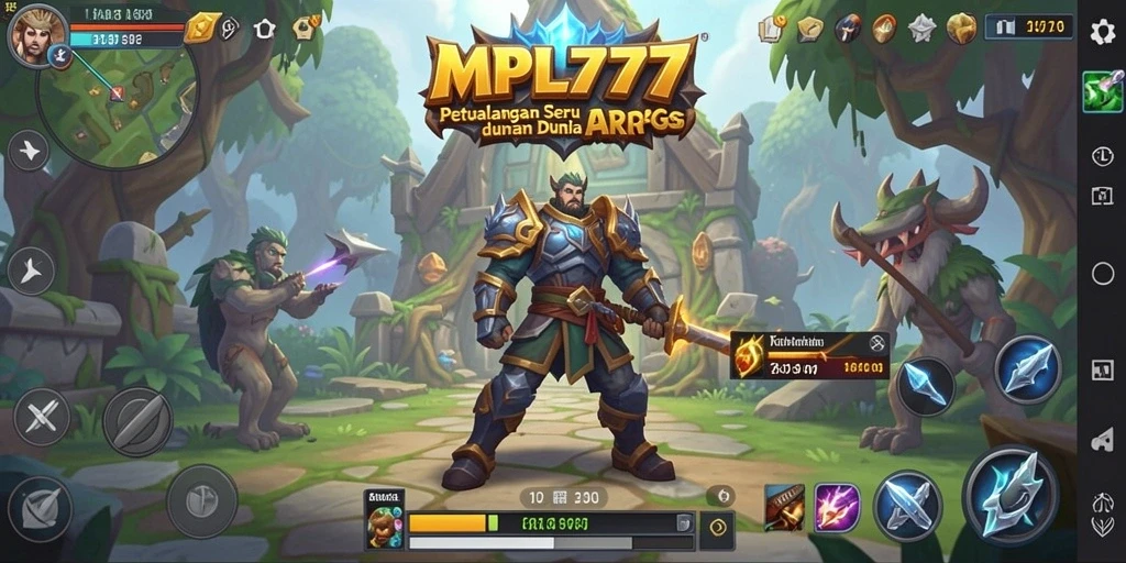 Tampilan gameplay seru di dalam <strong>MPL777</strong> dengan karakter petarung yang dinamis.