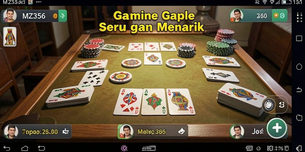 Tampilan gameplay Gaple yang seru di MZ356.