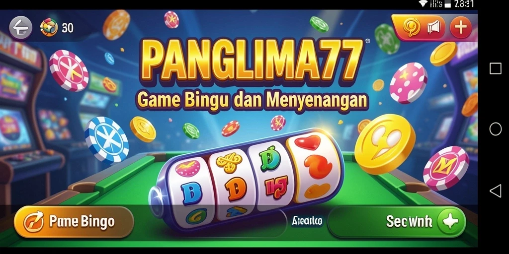 Tampilan gameplay seru dari PANGLIMA77 yang menampilkan keseruan Bingo.