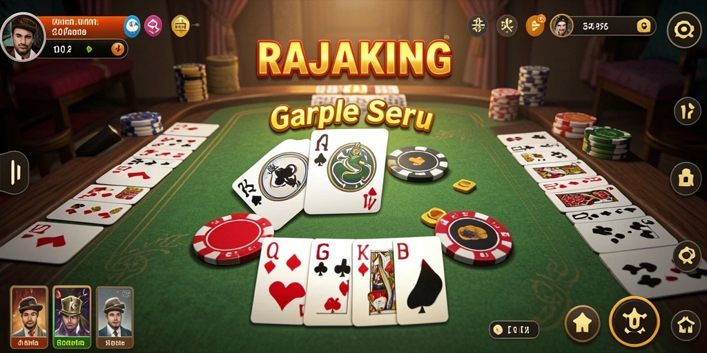 Tampilan gameplay seru dan menarik dalam RAJAKING.