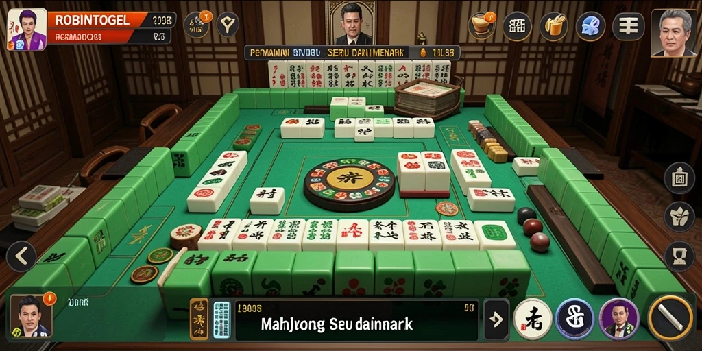Tangkapan layar gameplay Mahjong ROBINTOGEL yang seru dan menarik.